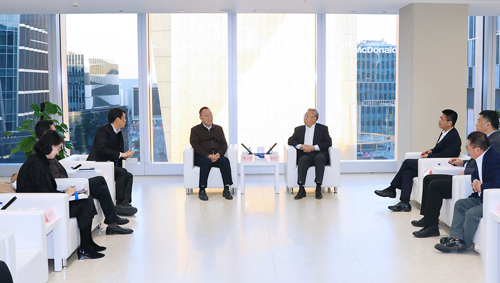 刘敬桢与上海市徐汇区委书记曹立强举行工作会谈